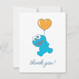 Tarjeta De Agradecimiento Cookie Monster Baby Shower