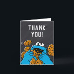 Tarjeta De Agradecimiento Cookie Monster Birthday Chalkboard Gracias<br><div class="desc">Gracias a toda tu familia y amigos por venir al cumpleaños de tu hijo con estas notas de cumpleaños de pizarra con Cookie Monster. Personalice agregando su mensaje de agradecimiento a su personalizado.</div>