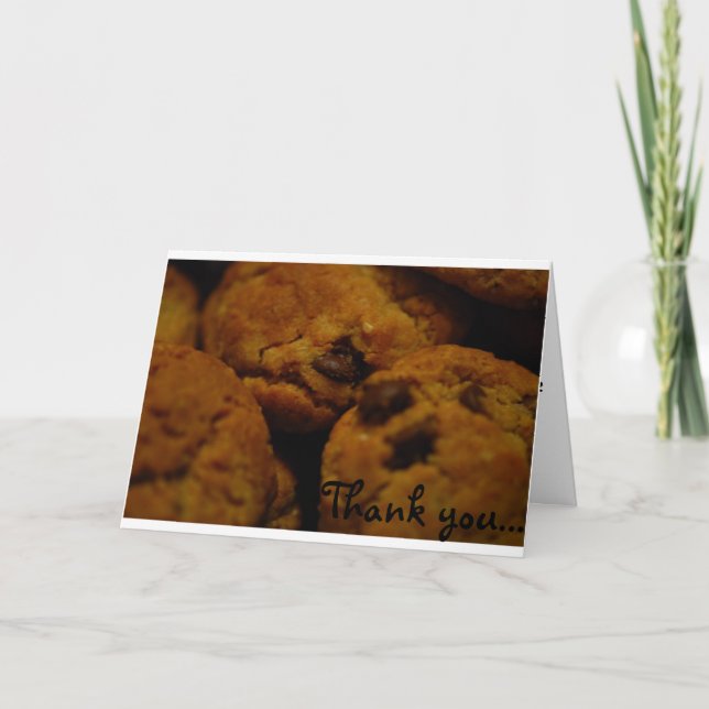 Tarjeta De Agradecimiento Cookies (Anverso)