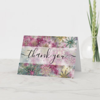 Tarjeta De Agradecimiento Copia de Nieve de Celebración Personalizada Agrade