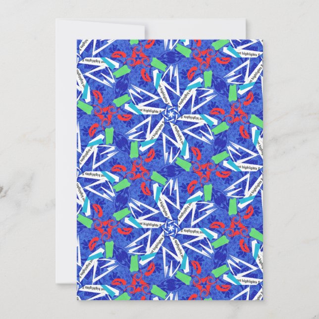 Tarjeta De Agradecimiento Copos de nieve de С (Anverso)