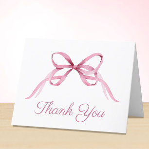 Tarjeta De Agradecimiento Coqueta rosa dulce de piel de bebé niña ducha