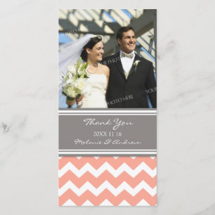 Tarjeta De Agradecimiento Coral Gray Gracias Cartas Fotográficas Bodas