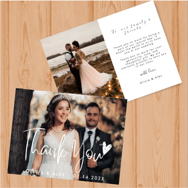 Tarjeta de agradecimiento Corazón de amor (Subido por el creador)