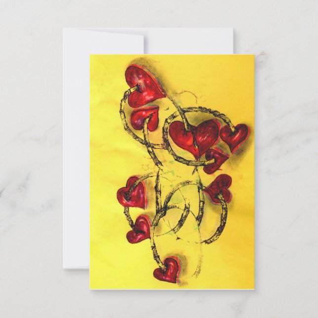 Tarjeta De Agradecimiento Corazón de amor (Anverso)