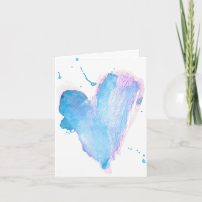 Tarjeta De Agradecimiento Corazón de Lucy (Anverso)