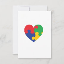 Corazón de rompecabezas del autismo