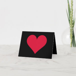 Tarjeta De Agradecimiento Corazón Día de San Valentín Amor Corazón 