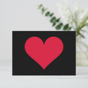 Tarjeta De Agradecimiento Corazón Día de San Valentín Amor Corazón