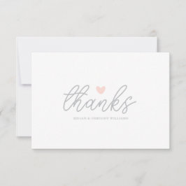 Tarjeta De Agradecimiento Corazón Gracias