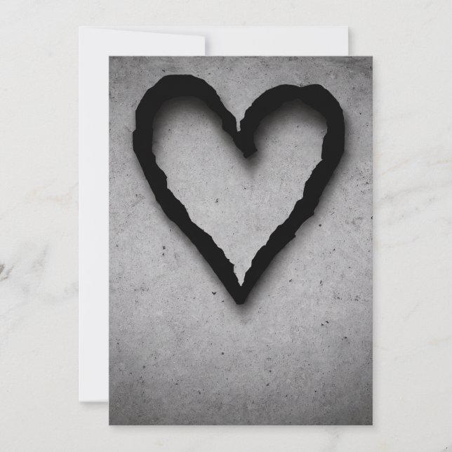 Tarjeta De Agradecimiento Corazón sobrante, no 01 (Anverso)