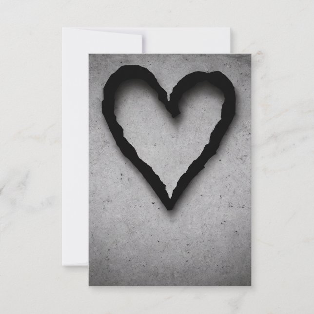 Tarjeta De Agradecimiento Corazón sobrante, No 01 (Anverso)