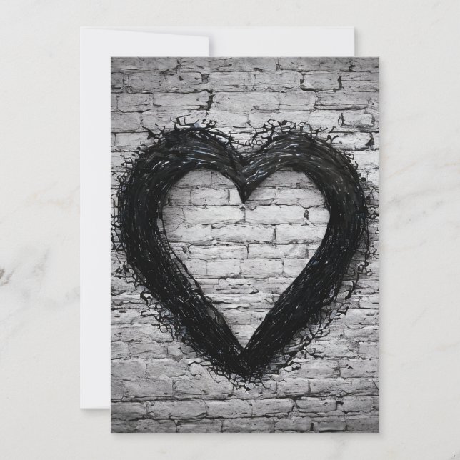 Tarjeta De Agradecimiento Corazón sobrante, no 02 (Anverso)