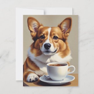 Tarjeta De Agradecimiento Corgi