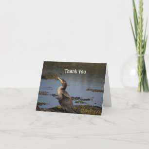 Tarjeta De Agradecimiento Cormoralina de dos pechos