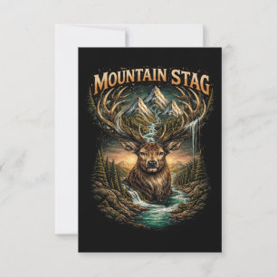 Tarjeta De Agradecimiento Corona del Ciervo de Montaña