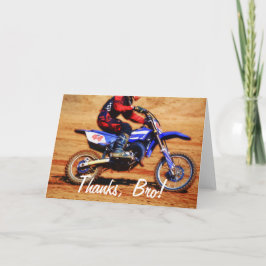 Tarjeta De Agradecimiento Corredor 4 del campeón de la Suciedad-Bici del