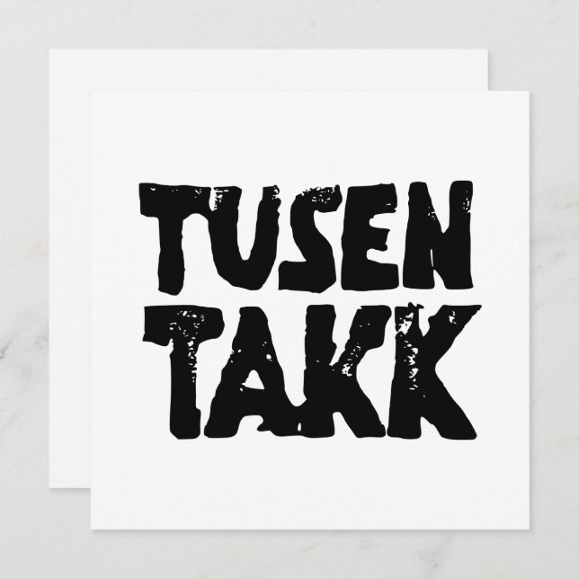 Tarjeta De Agradecimiento Corte de lingotes en blanco y negro (Anverso / Reverso)