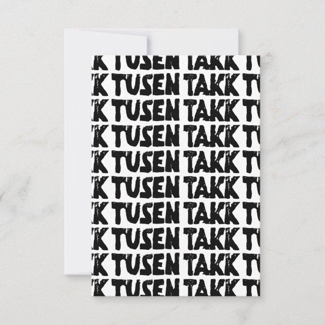 Tarjeta De Agradecimiento Corte de lingotes en blanco y negro (Anverso)
