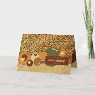 Tarjeta De Agradecimiento Cosecha Bendiciones