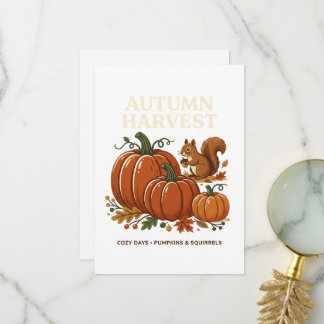 Tarjeta De Agradecimiento Cosecha de Otoño