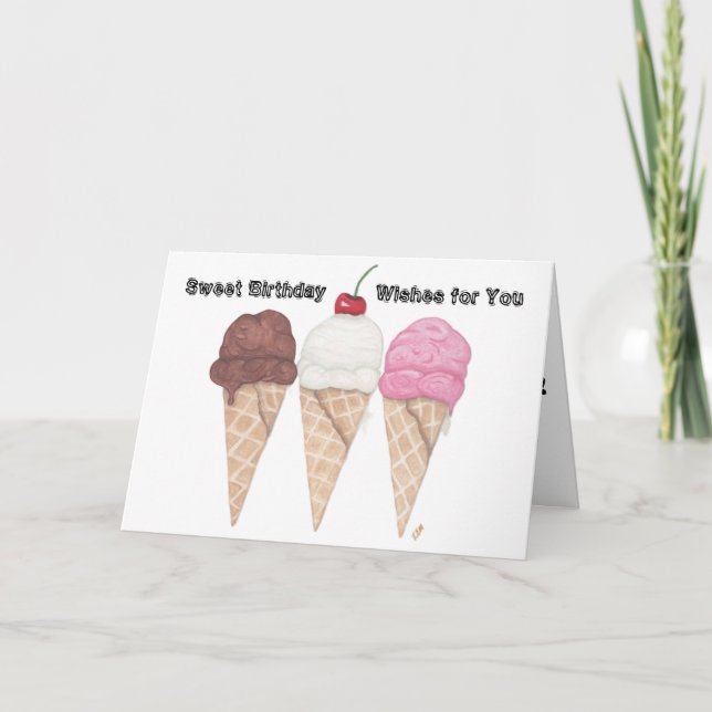 Tarjeta De Agradecimiento Cosechas dulces de helado (Anverso)