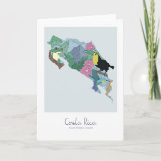 Tarjeta De Agradecimiento Costa Rica Card