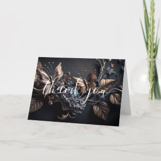 Tarjeta De Agradecimiento Costumbre Steampunk Metal Mariposa Gracias