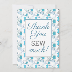 Tarjeta De Agradecimiento Costura y Quilting Divertido