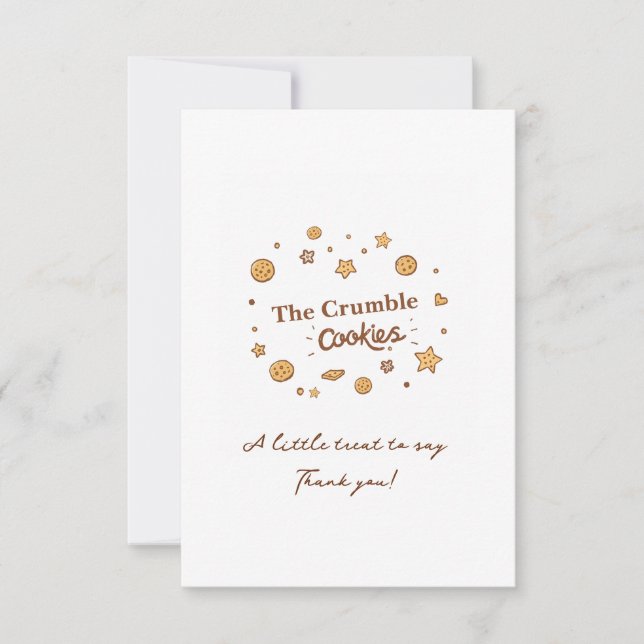 Tarjeta De Agradecimiento Cosy Cookie Delights (Anverso)