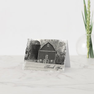 Tarjeta De Agradecimiento Country Barn Farm Gracias