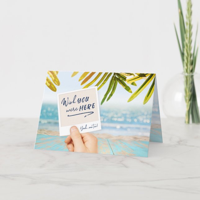 Tarjeta De Agradecimiento COVID-19, Desearía que tú y yo estuviéramos aquí (Anverso)