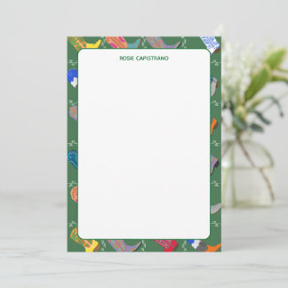 Tarjeta De Agradecimiento Cowboy Boots Colorful Stationery Personalized Card