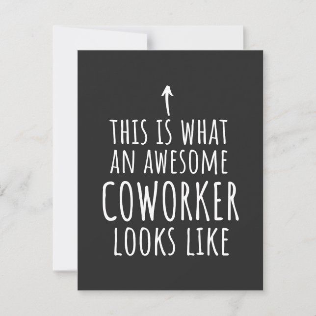 Tarjeta De Agradecimiento Coworker Gift, Coworker Mug, Awesome Coworker (Anverso)