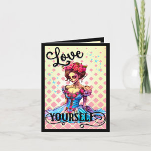 Tarjeta De Agradecimiento Cráneo de Azúcar Adorable
