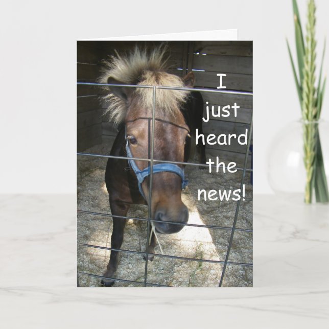 Tarjeta De Agradecimiento CRAZY HORSE DICE FELIZ **30th** CUMPLEAÑOS ¡¡¡¡¡¡¡ (Anverso)