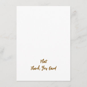 Tarjeta De Agradecimiento Crea tu plana cuadrada personalizada de 4,5" x 6,2