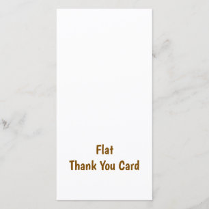 Tarjeta De Agradecimiento Crea tu plana personalizada de 8" x 4"