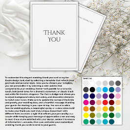 Tarjeta De Agradecimiento Crea tu propia elegante moderna personalizada