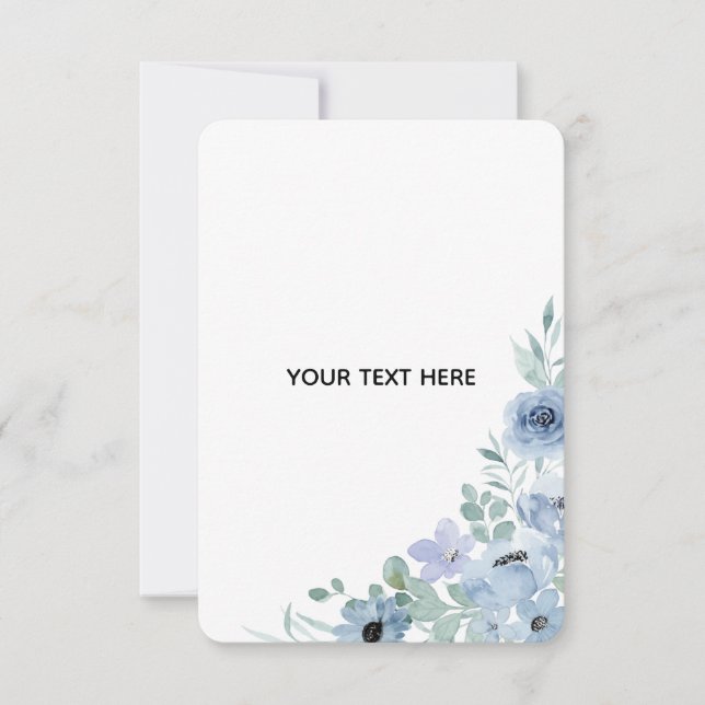 Tarjeta De Agradecimiento Crea Tu Propia Floral  (Anverso)