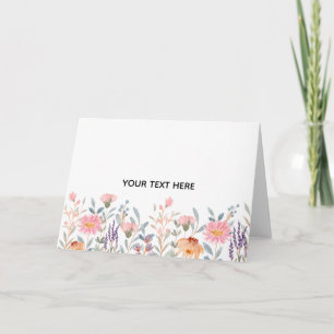Tarjeta De Agradecimiento Crea Tu Propia Floral 