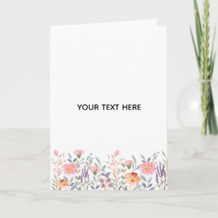 Tarjeta De Agradecimiento Crea Tu Propia Floral 