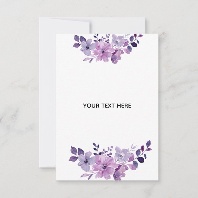 Tarjeta De Agradecimiento Crea Tu Propia Floral (Anverso)