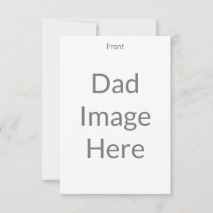 Tarjeta De Agradecimiento Crea tu propia foto de papá delante y atrás