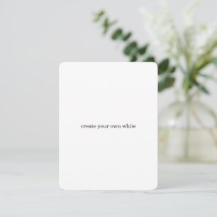 Tarjeta De Agradecimiento crea tu propio blanco