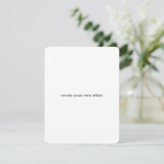 Tarjeta De Agradecimiento crea tu propio blanco