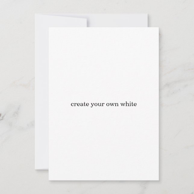 Tarjeta De Agradecimiento crea tu propio blanco  (Anverso)