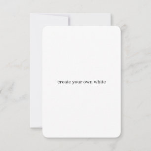 Tarjeta De Agradecimiento crea tu propio blanco