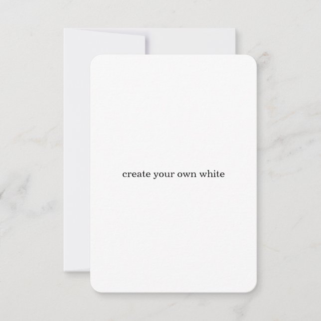 Tarjeta De Agradecimiento crea tu propio blanco  (Anverso)