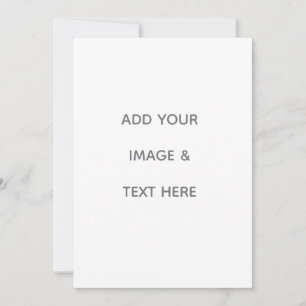 Tarjeta De Agradecimiento Crea tu propio blanco 